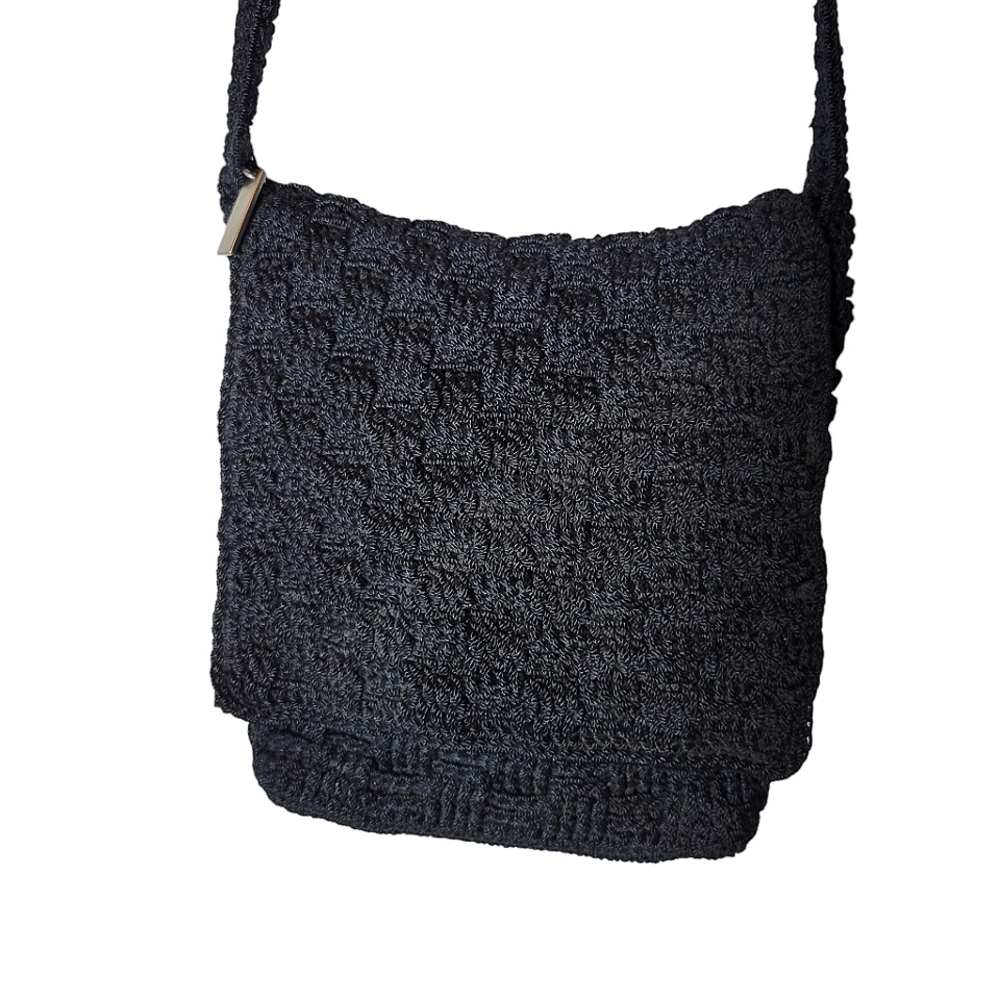 The Sak black woven crossbody bag